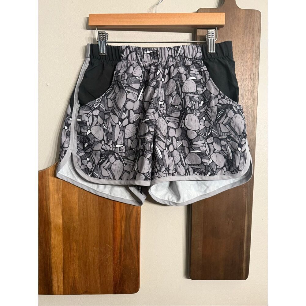 Columbia Black Gray Pebble Print Pull-On Sandy Trail Athletic Shorts Size Small